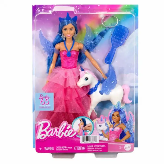 Mattel Barbie Mavi Saçlı Prenses Bebek Hrr16