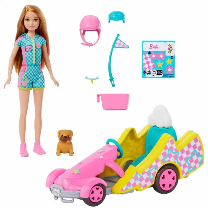 Mattel Barbie Stacie Go-Kart Yapıyor Oyun Seti Hrm08