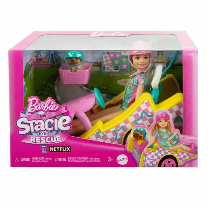 Mattel Barbie Stacie Go-Kart Yapıyor Oyun Seti Hrm08