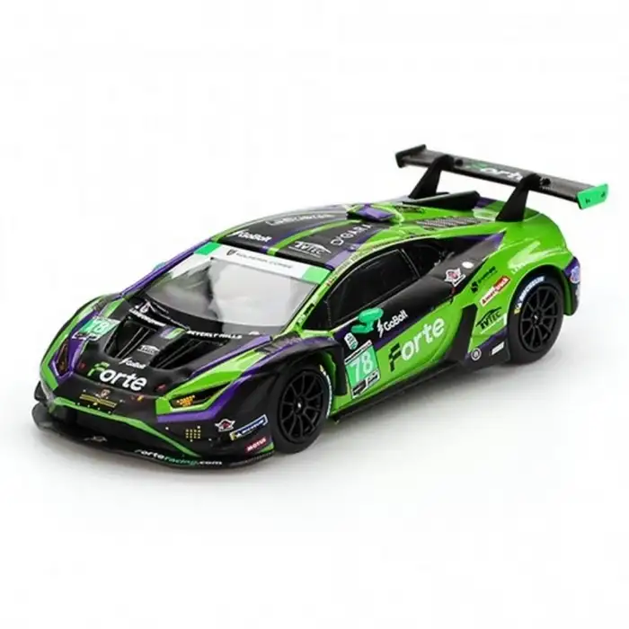 Mini Gt 1/64 Lamborghini Huracan Gt3 Evo2 Forte Racing 2024 Imsa Daytona 24 Hrs Mgt01062