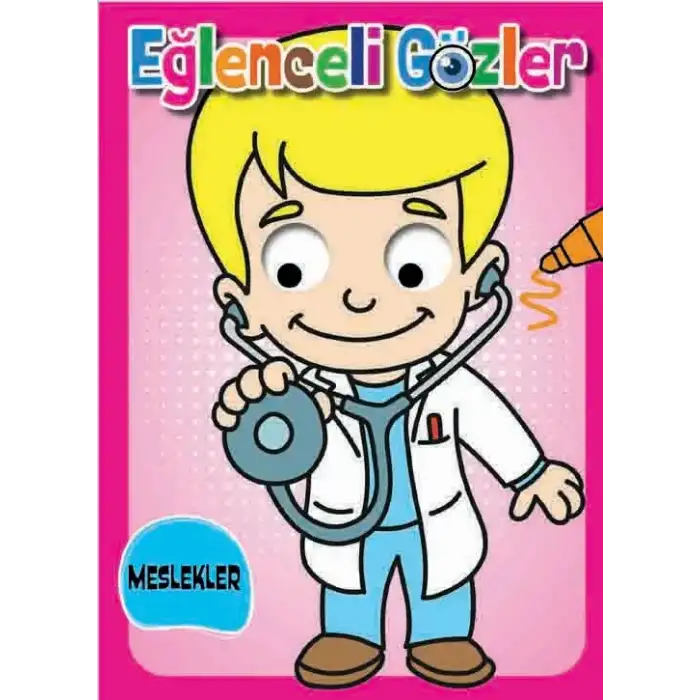 0-6 Yaş Yay Eğlenceli Gözler Meslekler