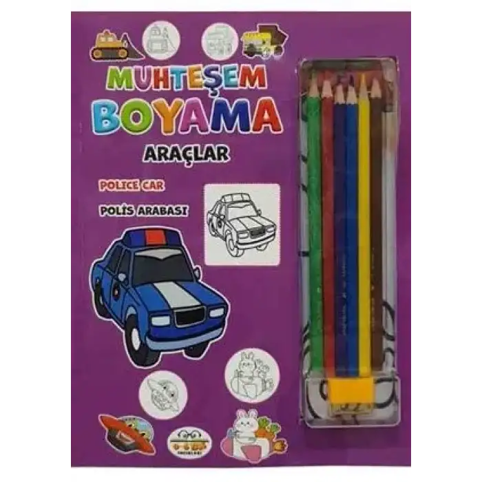 0-6 Yaş Yay Muhteşem Boyama - Araçlar