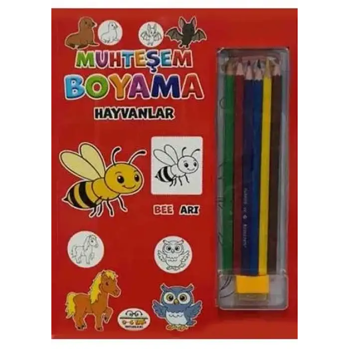 0-6 Yaş Yay Muhteşem Boyama - Hayvanlar