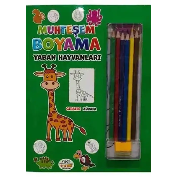 0-6 Yaş Yay Muhteşem Boyama - Yaban Hayvanları