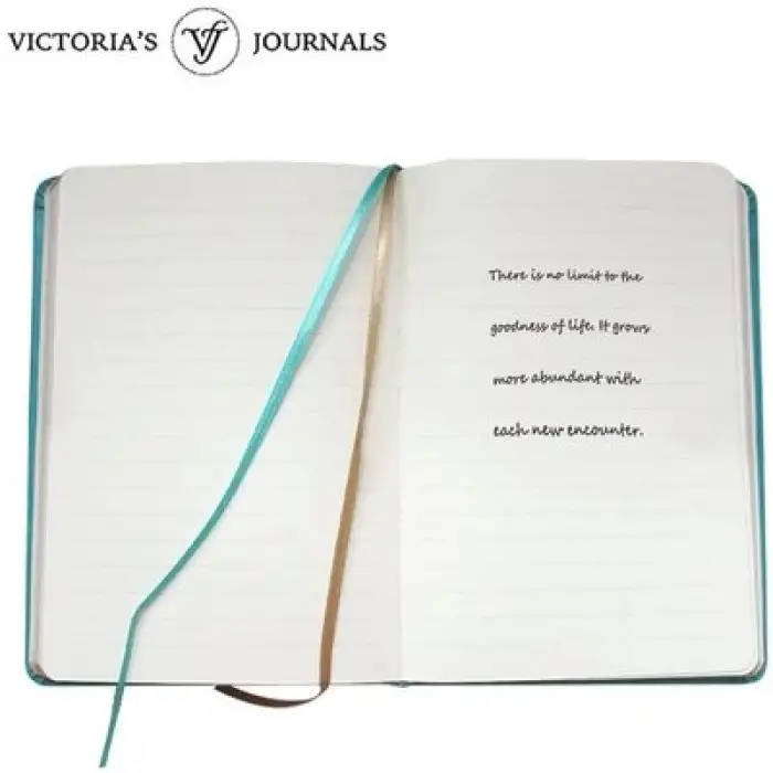 Vj Victorias Journals Vintage Old Book 12x17 Cm Açık Mavi 1183