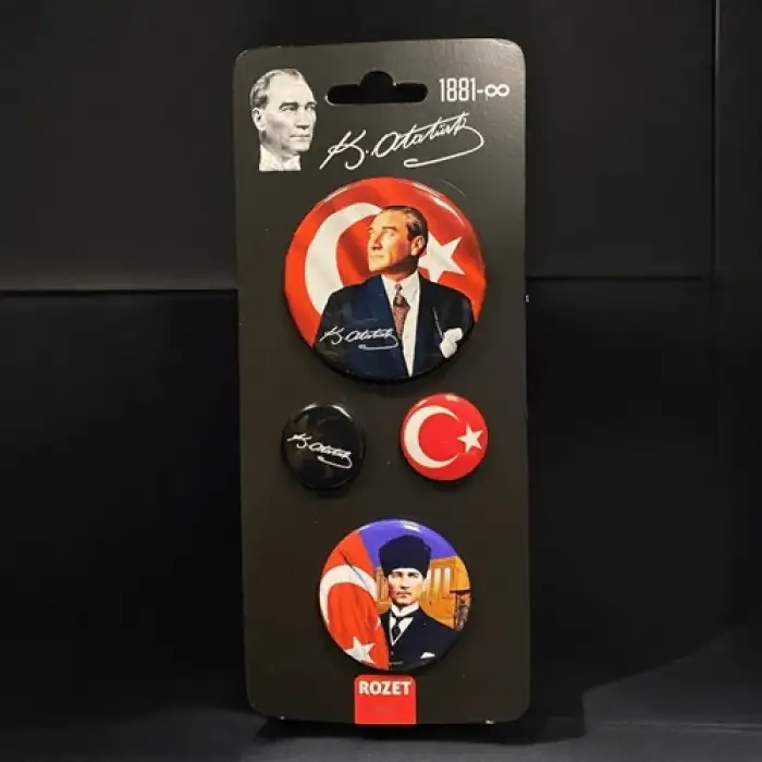 Gifi Atatürk Rozet 4Lü Set 3061170