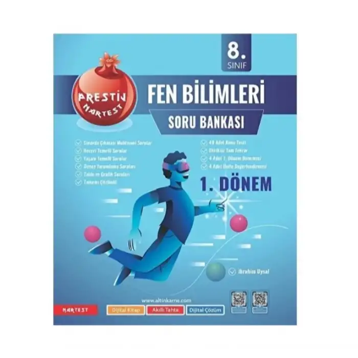 Nartest 8.Sınıf 1.Dönem Prestij Fen Bilimleri Soru Bankası