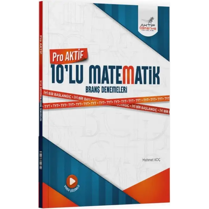 Aktif Tyt Aktif Serisi 10 lu Deneme Matematik 2024