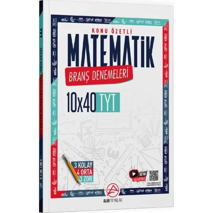 Alan Tyt Matematik Konu Özetli 10x40 Branş Denemeleri 2025-26