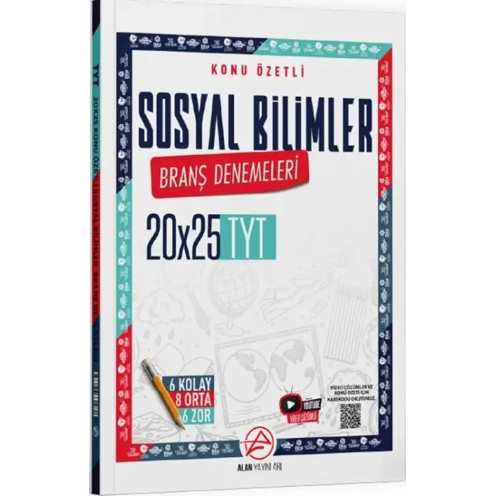 Alan Tyt Sosyal Bilimler Konu Özetli 20x25 Branş Denemeleri 2025-26