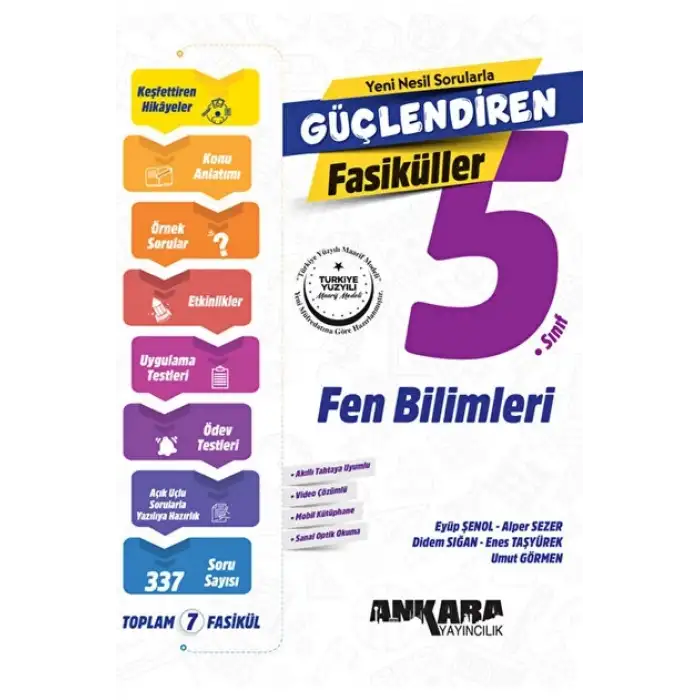 Ankara 5.Sınıf Fen Bilimleri Güçlendiren Fasiküller Seti 2025-26