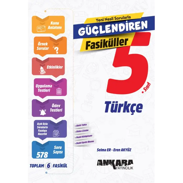 Ankara 5.Sınıf Türkçe Güçlendiren Fasikül Seti 2025-26