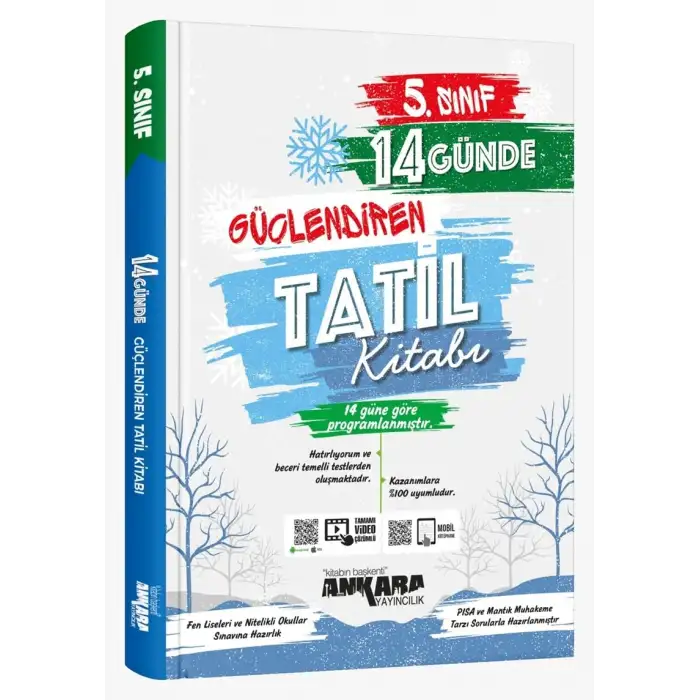 Ankara 5.Sınıf Güçlendiren 14 Günde Tatil Kitabı 2025-26