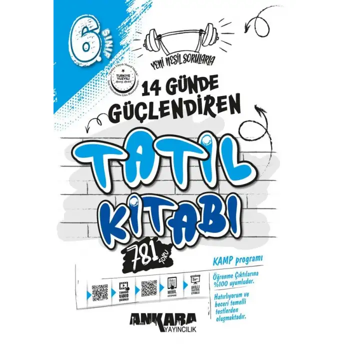 Ankara 6.Sınıf Güçlendiren 14 Günde Tatil Kitabı 2025-26