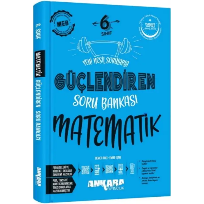 Ankara 6.Sınıf Matematik Güçlendiren Soru Bankası 2025-26