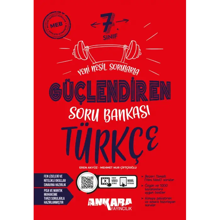 Ankara 7.Sınıf Türkçe Güçlendiren Soru Bankası 2025-26