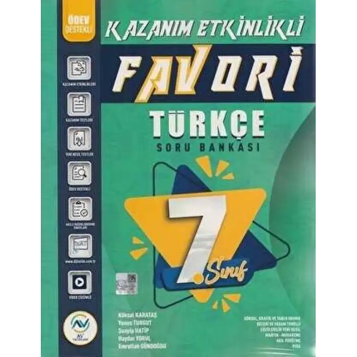 Av 7.Sınıf Favori Kazanım Etkili Türkçe Soru Bankası 2025-26