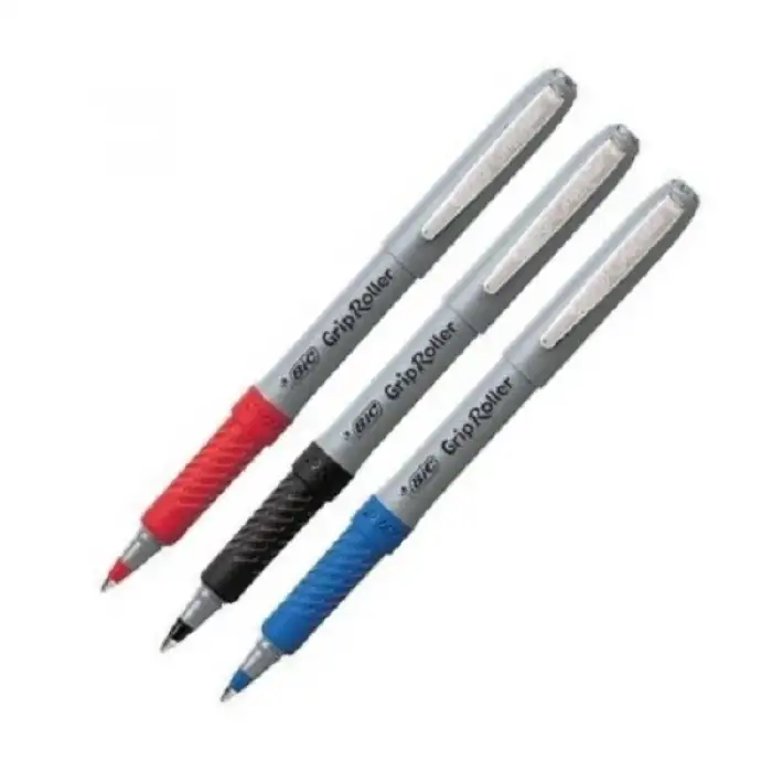 Bic Roller Glıde Grıp 0,7 Fıne Siyah-Mavi-Kırmızı
