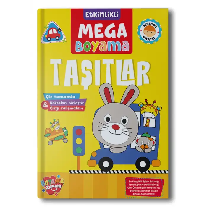 Boyama Zamanı Etkinlikli Mega Boyama Taşıtlar