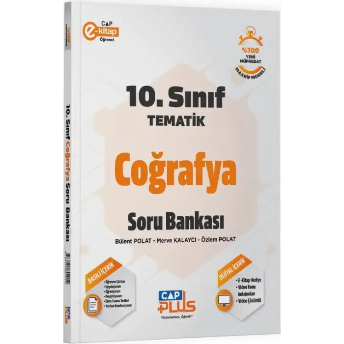 Çap 10.Sınıf Coğrafya Tematik Soru Bankası 2025-26