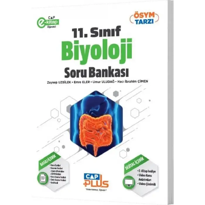 Çap 11.Sınıf Biyoloji Anadolu Plus Soru Bankası 2025-26