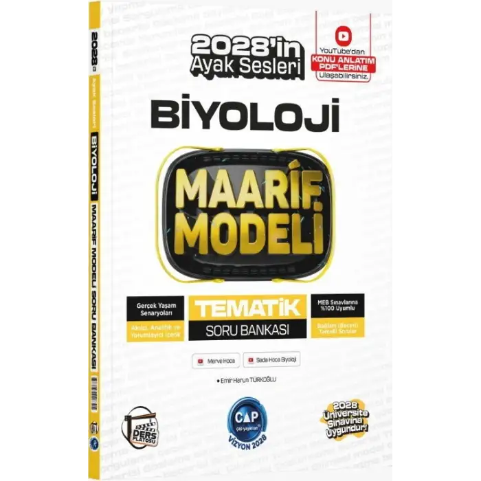 Çap Tyt Biyoloji Maarif Tematik Soru Bankası 2026-27