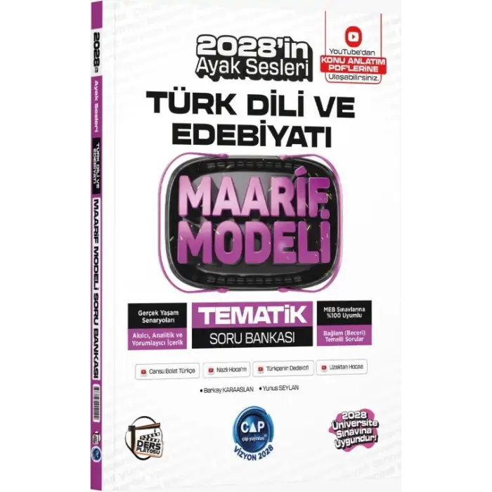 Çap Tyt Edebiyat Maarif Tematik Soru Bankası 2026-27