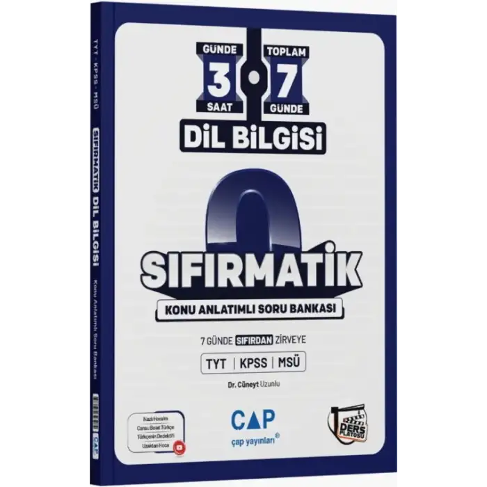 Çap Tyt Sıfırmatik Dil Bilgisi Konu Anlatımlı Soru Bankası 2026-27