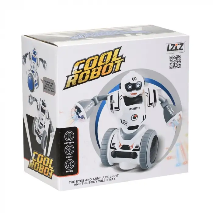 Ceren Kut.Pilli Işıklı Robot Can-6678-3