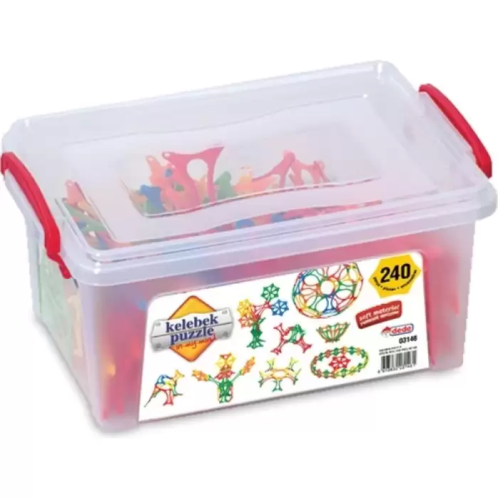 Dede Kelebek Puzzle Küçük Box 240 Prç  Dede-03146