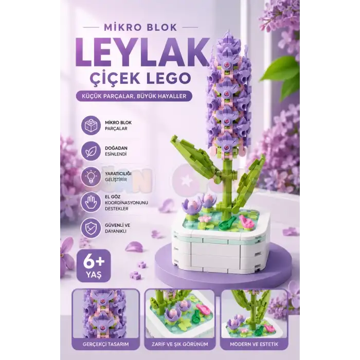 Dostoys Lego Leylak Çiçeği Blok OCE-0508