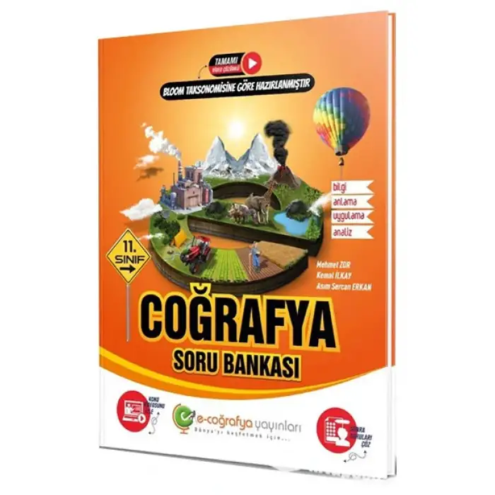 E-Coğrafya 11.Sınıf Coğrafya Soru Bankası 2024