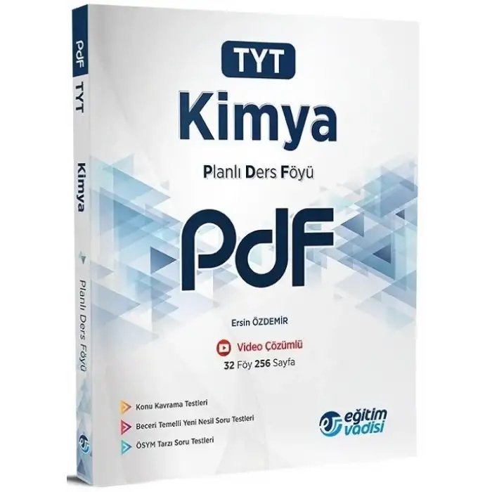 Eğitimvadisi Tyt Kimya Planlı Ders Föyü Pdf 2025-26