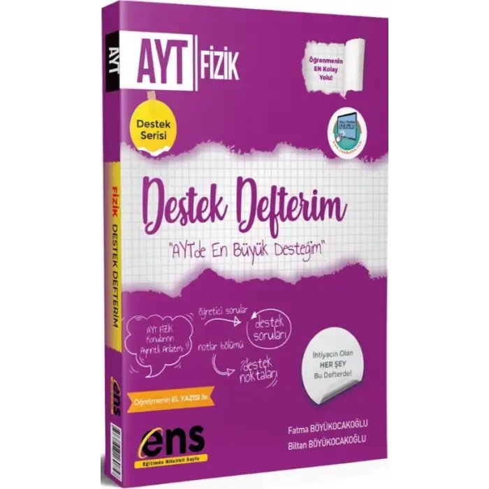 Ensdestek Ayt Fizik Defter Edes 2021