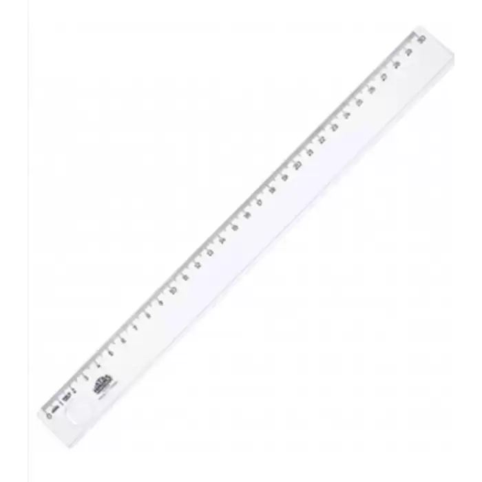 Hatas Mercekli Plastik Cetveli 30 Cm. ( 0143 )