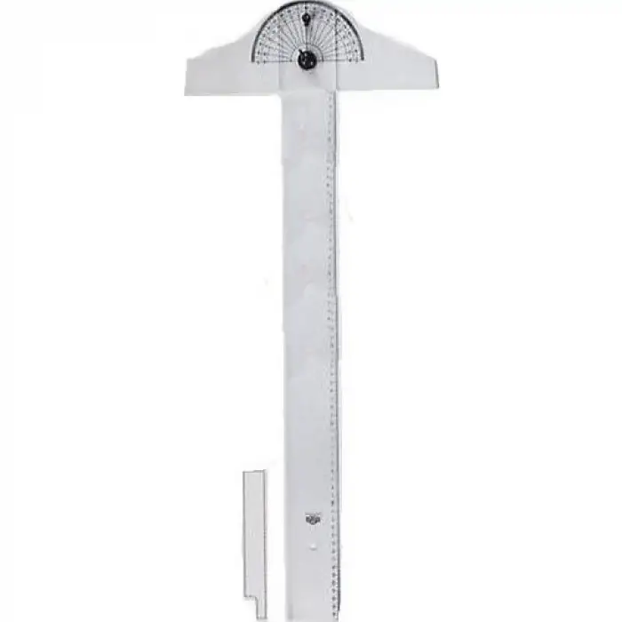 Hatas Minkale Baş.T Cetveli (İnce Bizote) 75 Cm. ( Taksimatlı ) ( 01180 )