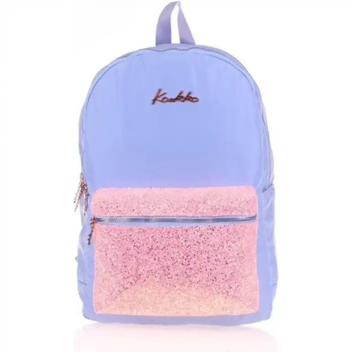 Kaukko Brıght Sırt Çantası Taşlı Floral Mavi K1521