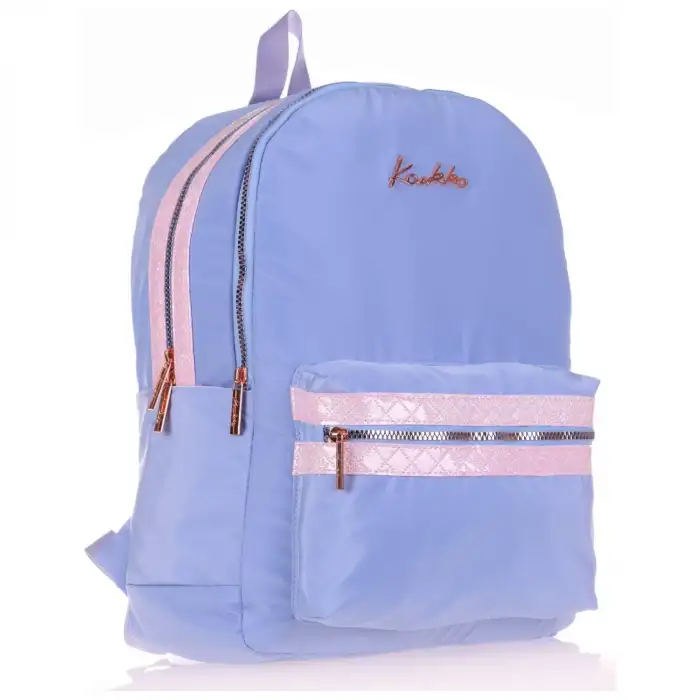 Kaukko Magıc Gloss Sırt Çantası Floral Mavi K1586