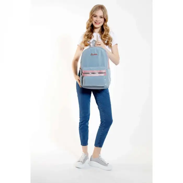 Kaukko Magıc Gloss Sırt Çantası Gri K1585
