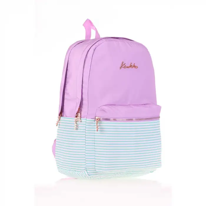 Kaukko Soft Floral Sırt Çantası Violet K1493