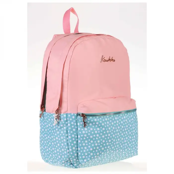 Kaukko Soft Strıpe Sırt Çantası (Somon) K1361