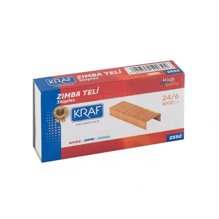 Kraf Zımba Teli 24/6 Sarı 1000li  255g