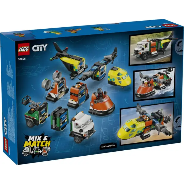 Lego City Uçak Servis Kamyonu Ve Hovercraft Karışımı LSC-60505