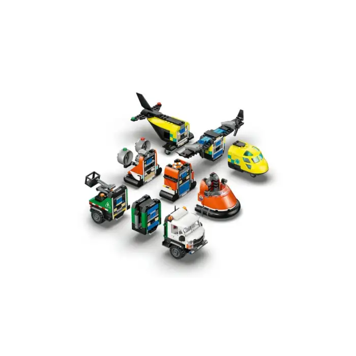 Lego City Uçak Servis Kamyonu Ve Hovercraft Karışımı LSC-60505