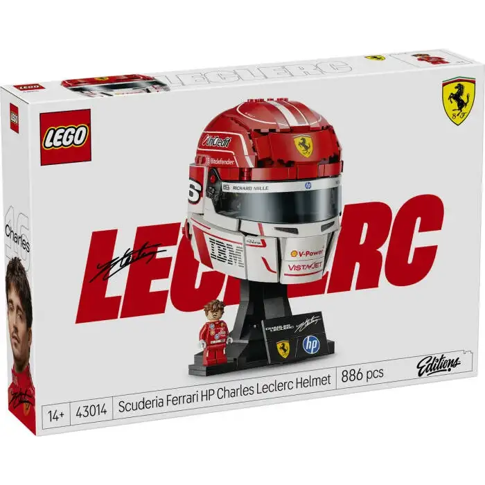 Lego Editions Scuderia Ferrari HP Charles Leclerc Kaskı 43014