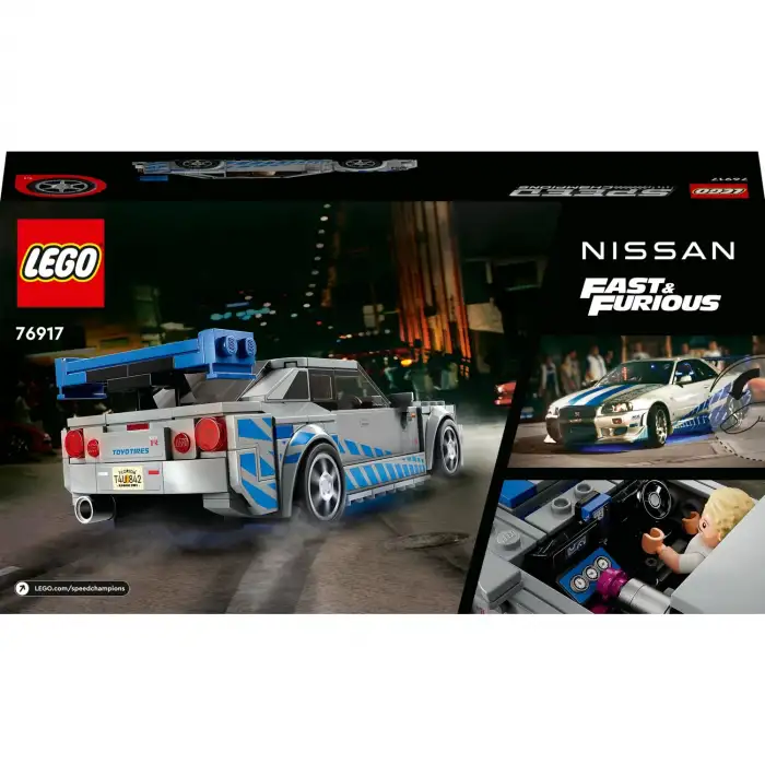 Lego Speed 76917 Champions Daha Hızlı Daha Öfkeli Nissan Skyline Gt-R (R34)