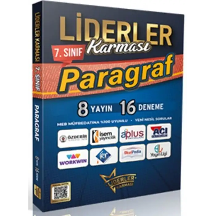 Liderlerkarması 7.Sınıf Paragraf Denemeleri Seti - 8 Yayın 16 Deneme 2025-26