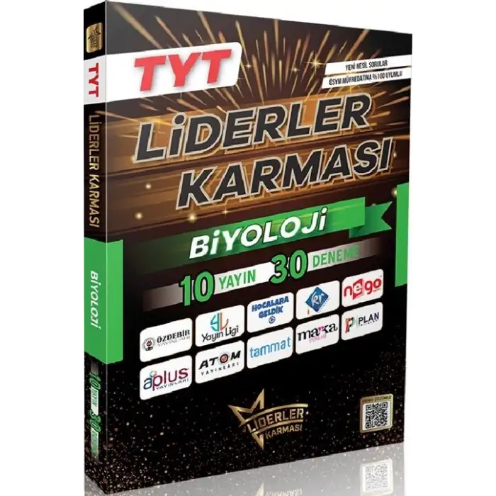 Liderlerkarması Tyt Biyoloji Deneme Seti - 10 Yayın 10 Deneme 2025-26