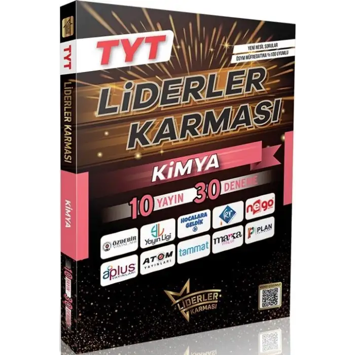 Liderlerkarması Tyt Kimya Deneme Seti - 10 Yayın 10 Deneme 2025-26