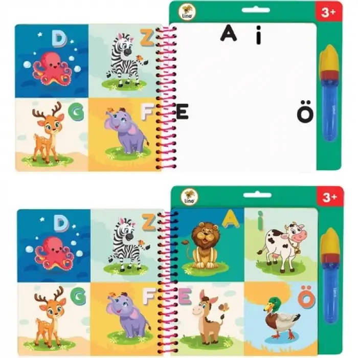 Lino Aqua Magic Book Eğlenelim Öğrenelim Sihirli Boyama Kitabı Tfl-1004